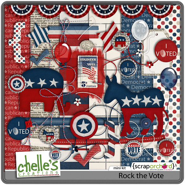 Rock The Vote - Chelle's Creations Digital Scrapbook Kit