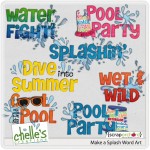 Make A Splash Word Art