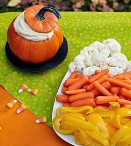 candy corn veggie tray