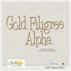 Gold Filigree Alpha