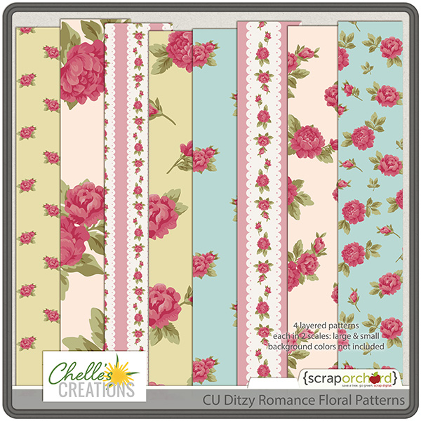 CU Ditzy Romance Floral Patterns
